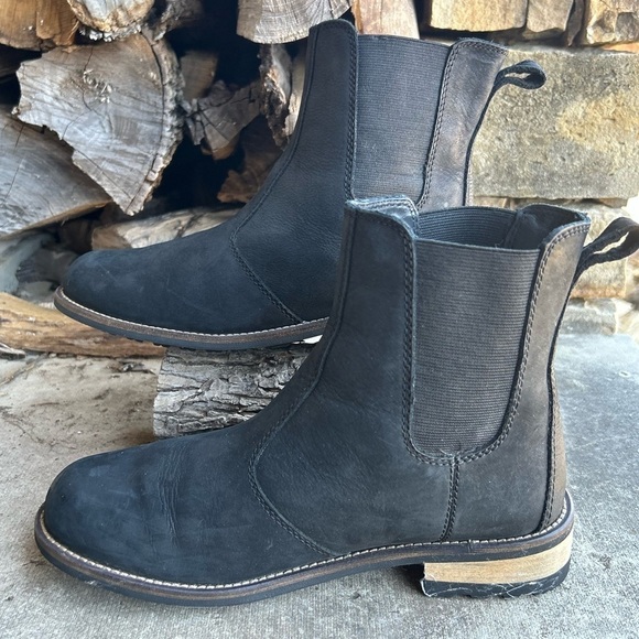 Kodiak Alma waterproof Chelsea ankle black leather boots women’s Sz-7. G - Picture 3 of 9